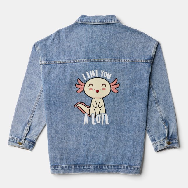 Axolotl Pour Ados Enfants Mignonnes Je Vous Aime A (Verso)