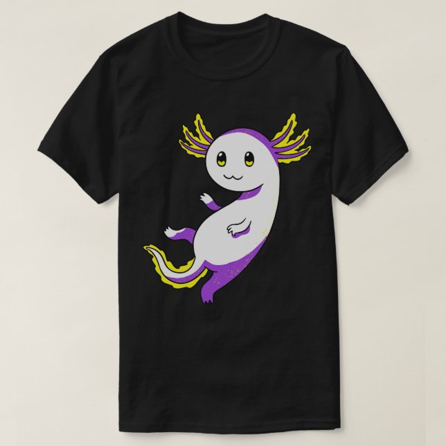 Axolotl Pride Agender I T-Shirt (Design vorne)