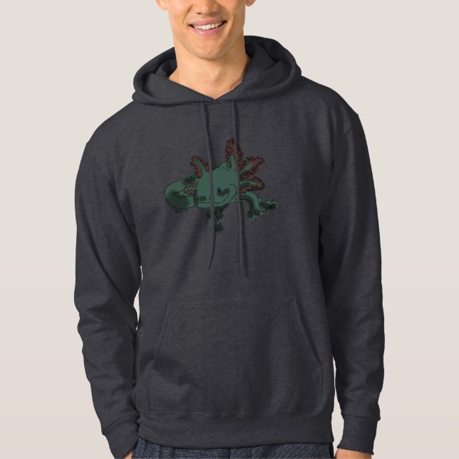 Axolotl print hoodie (Vorderseite)