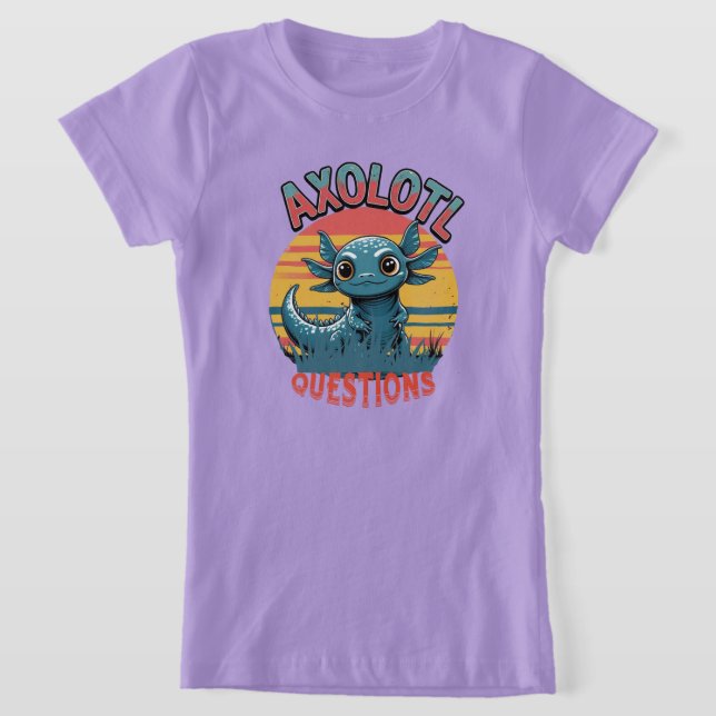 "AXOLOTL QUESTS - Retro Graffiti Vibes" T-Shirt (Ablage )