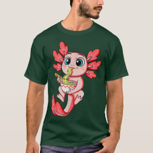 Axolotl Ramen Kawaii Japanischer Anime Noodle Art T-Shirt