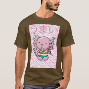 Axolotl Ramen Noodles Japanisch Kawaii Otaku T-Shirt