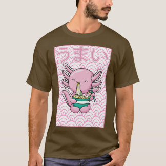 Axolotl Ramen Noodles Japanisch Kawaii Otaku T-Shirt
