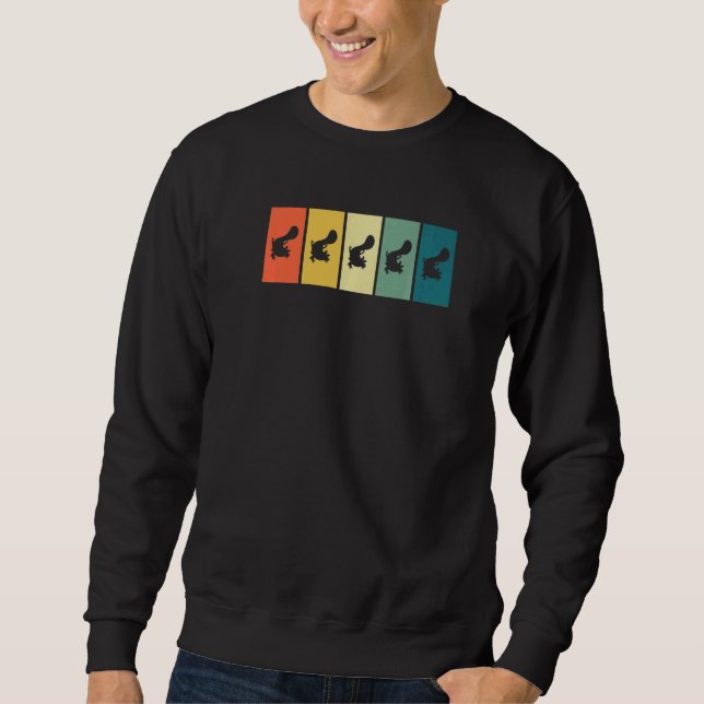 Axolotl Retro Sunset Axolotl   Sweatshirt (Vorderseite)