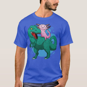 Axolotl Riding a TRex T-Shirt