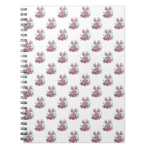 Axolotl Riding Blobfish Notebook Notizblock