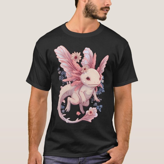 Axolotl Rosa Fee! T-Shirt (Vorderseite)