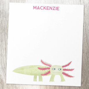 Axolotl Salamander Spaß Personalisierter Benutzern Notizblock