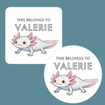 Axolotl Salamander Süß Personalisiert Gehört Zu