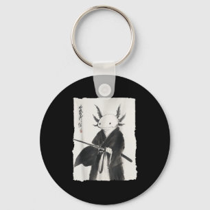 Axolotl Samurai Janpanese Vintag Warrior Art Anim Schlüsselanhänger