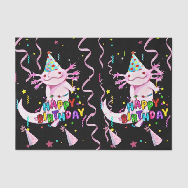 Axolotl Seidenpapier (Vorderseite)