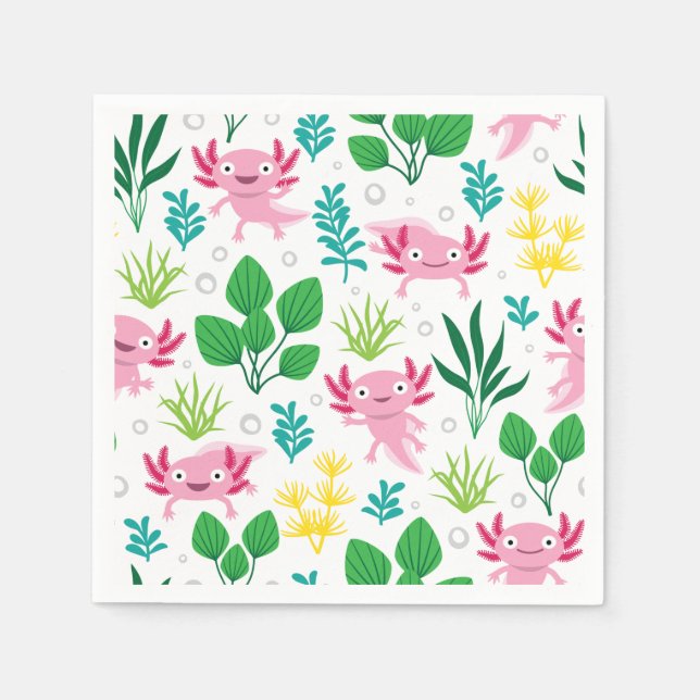 Axolotl Serviette (Vorderseite)