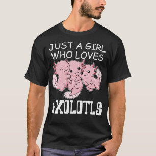 Axolotl Shirt Kids Kawaii Axolotl Gift Girls