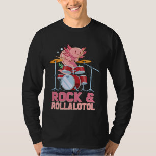 Axolotl spielt Trommel Trommeln & Spieler Trommel T-Shirt