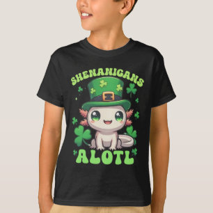 Axolotl St. Patrick's Day Unfug Alotl T-Shirt