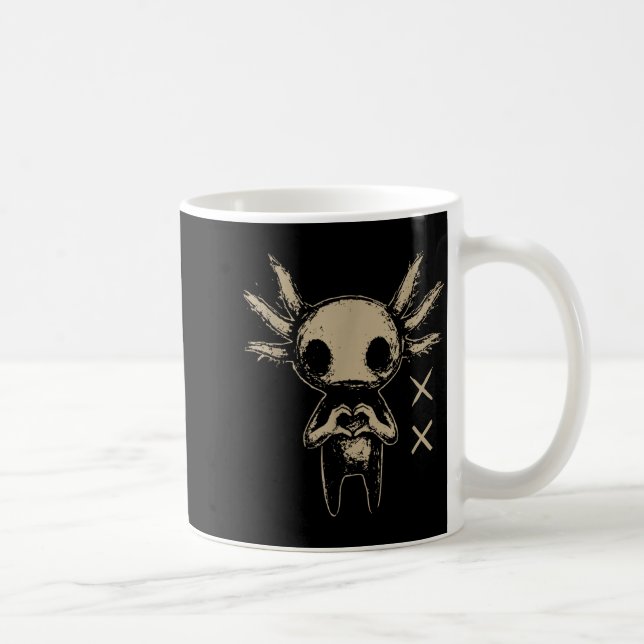 Axolotl Still Emo Goth  Kaffeetasse (Rechts)