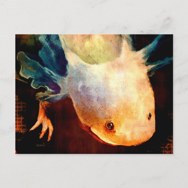 Axolotl Sun Postkarte (Vorderseite)