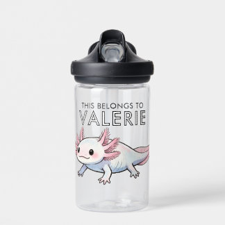 Axolotl Süßes Kind Personalisiert Dies Gehört Zu M Trinkflasche