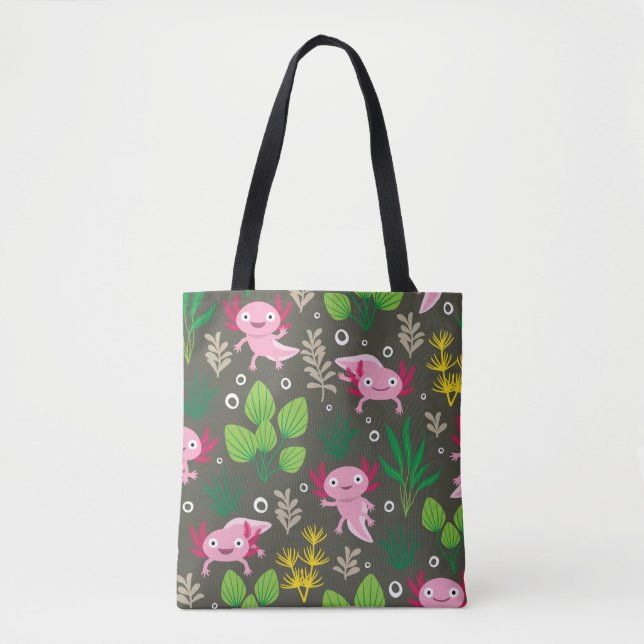 Axolotl Tote Bag Tasche (Vorderseite)