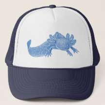 Axolotl Trucker Hut - BLAU