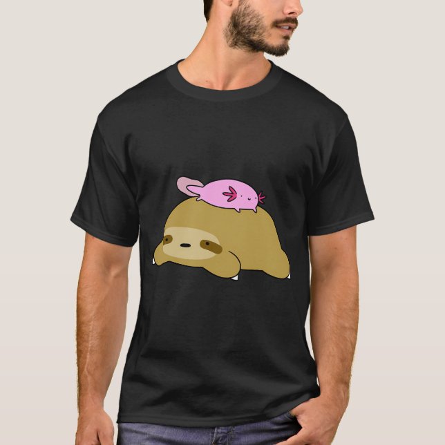 Axolotl und Faultier T-Shirt (Vorderseite)