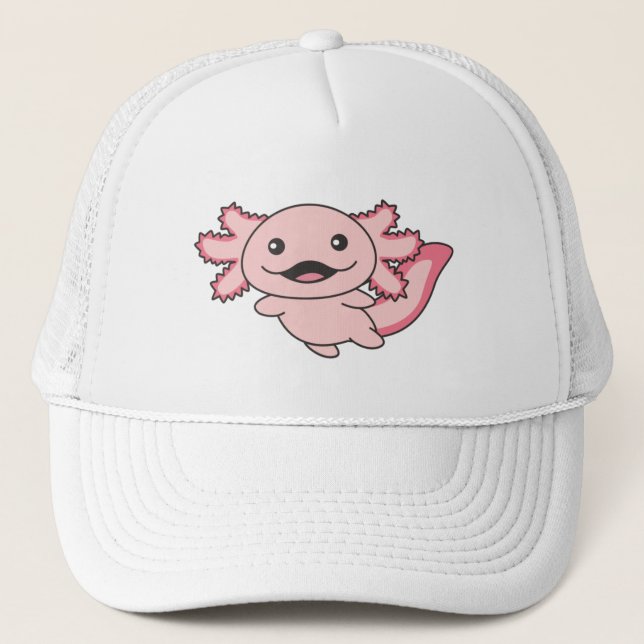 Axolotl Verschiedene Axolotls-Niedliche Tiere Truckerkappe (Vorderseite)