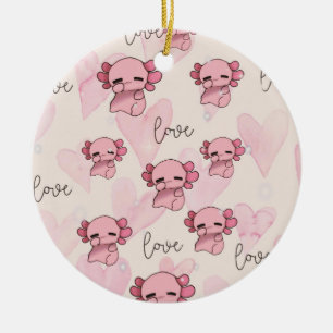 Axolotl Weihnachten Keramik Ornament