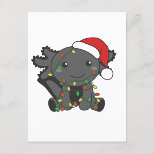 Axolotl Weihnachten Wintertiere Axolotls