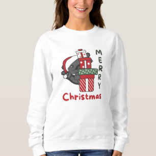 Axolotl Weihnachtsgeschenk Wintertiere Axolotl Sweatshirt