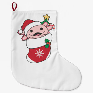 Axolotl Weihnachtsschnee Wintertiere Axolotls Großer Weihnachtsstrumpf