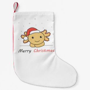 Axolotl Weihnachtsschnee Wintertiere Axolotls Kleiner Weihnachtsstrumpf