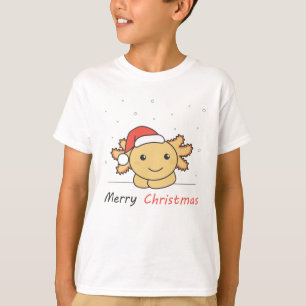 Axolotl Weihnachtsschnee Wintertiere Axolotls T-Shirt