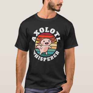 Axolotl Whisperer Retro Sunset Kawaii Salamander A T-Shirt