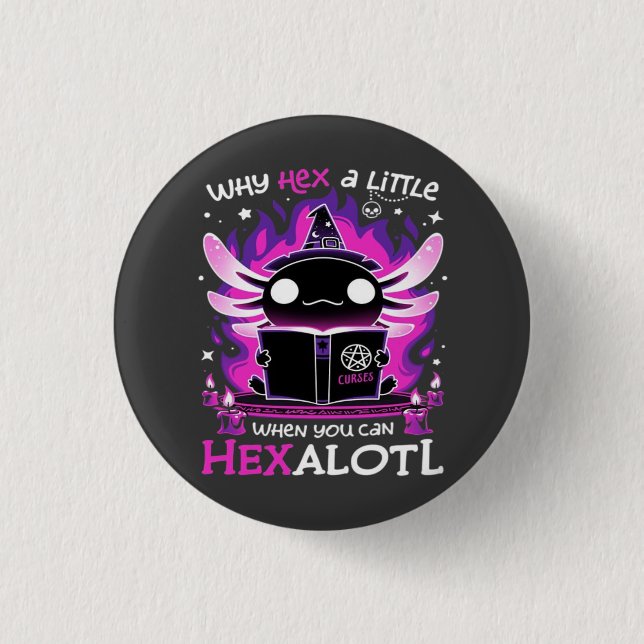Axolotl Witching Hour - Salamandre Button (Vorderseite)