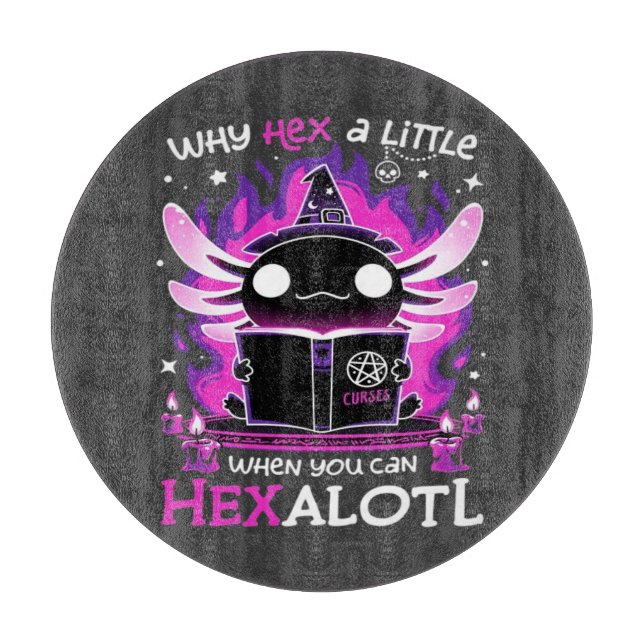 Axolotl Witching Hour - Salamandre Schneidebrett (Vorderseite)