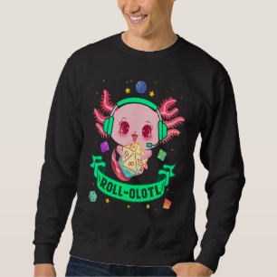 Axolotl Würfel für Drachen D20 Rpg Gamer Fantasy G Sweatshirt