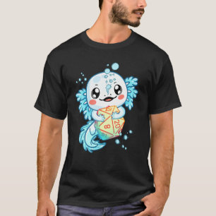 Axolotl Würfel für Drachen D20 RPG Gamer Men Women T-Shirt