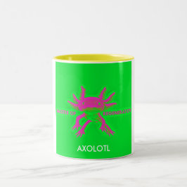 axolotl zweifarbige tasse