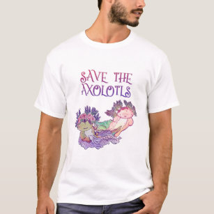 Axolotls,Axolotl,Salamander T - Shirt gerettet