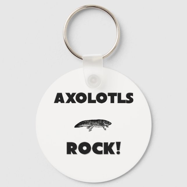 Axolotls Rock Schlüsselanhänger (Vorderseite)