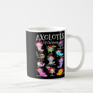 Axolotls Weihnachtsmann Hut Weihnachten Pyjama Süß Kaffeetasse