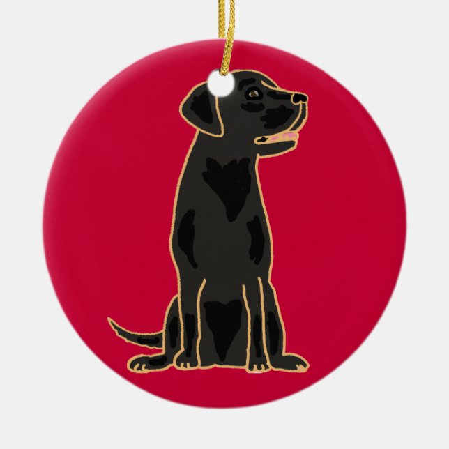 AXT fantastische schwarze Keramik Ornament (Vorne)