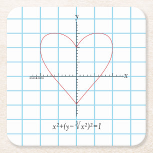 Axt-Herz Rechteckiger Pappuntersetzer