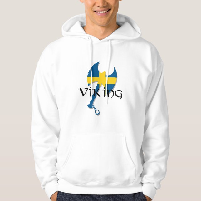 Axt-Kapuzenpullis Schwede-Vikings Schweden Hoodie (Vorderseite)