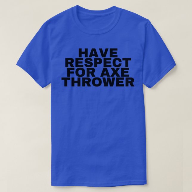 Axt-Werfer 2 beachten T-Shirt (Design vorne)