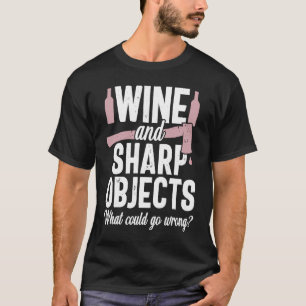 Axtwerfen Lustige Weintargets Beil Holzfäller T-Shirt