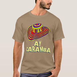 Ay caramba buntes mexikanisches Sombrero-Shirt T-Shirt