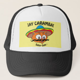 ¡AY CARAMBA! Senor Gato Mexikanischer Cartoon Truckerkappe