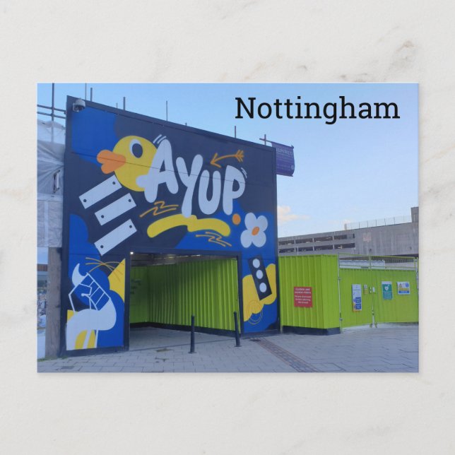 Ay Up Nottingham! Postkarte (Vorderseite)