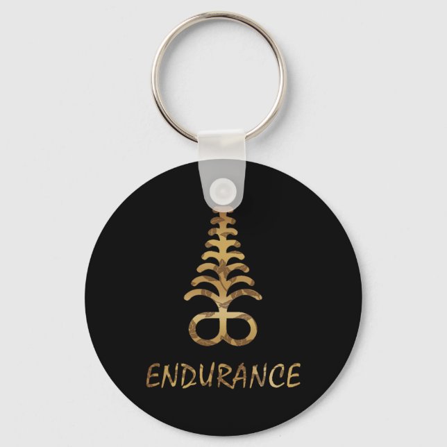Aya Endurance Adinkra Symbol Ghana West African Et Schlüsselanhänger (Vorderseite)